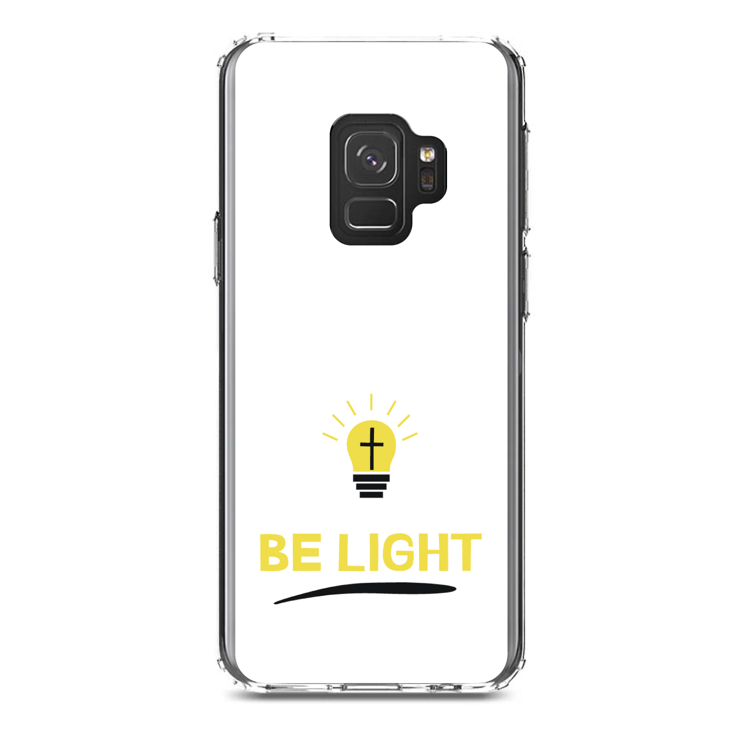 Clear Case for Galaxy S (Pick Model) BE LIGHT Cross in a Light Bulb - Picture 11 of 12