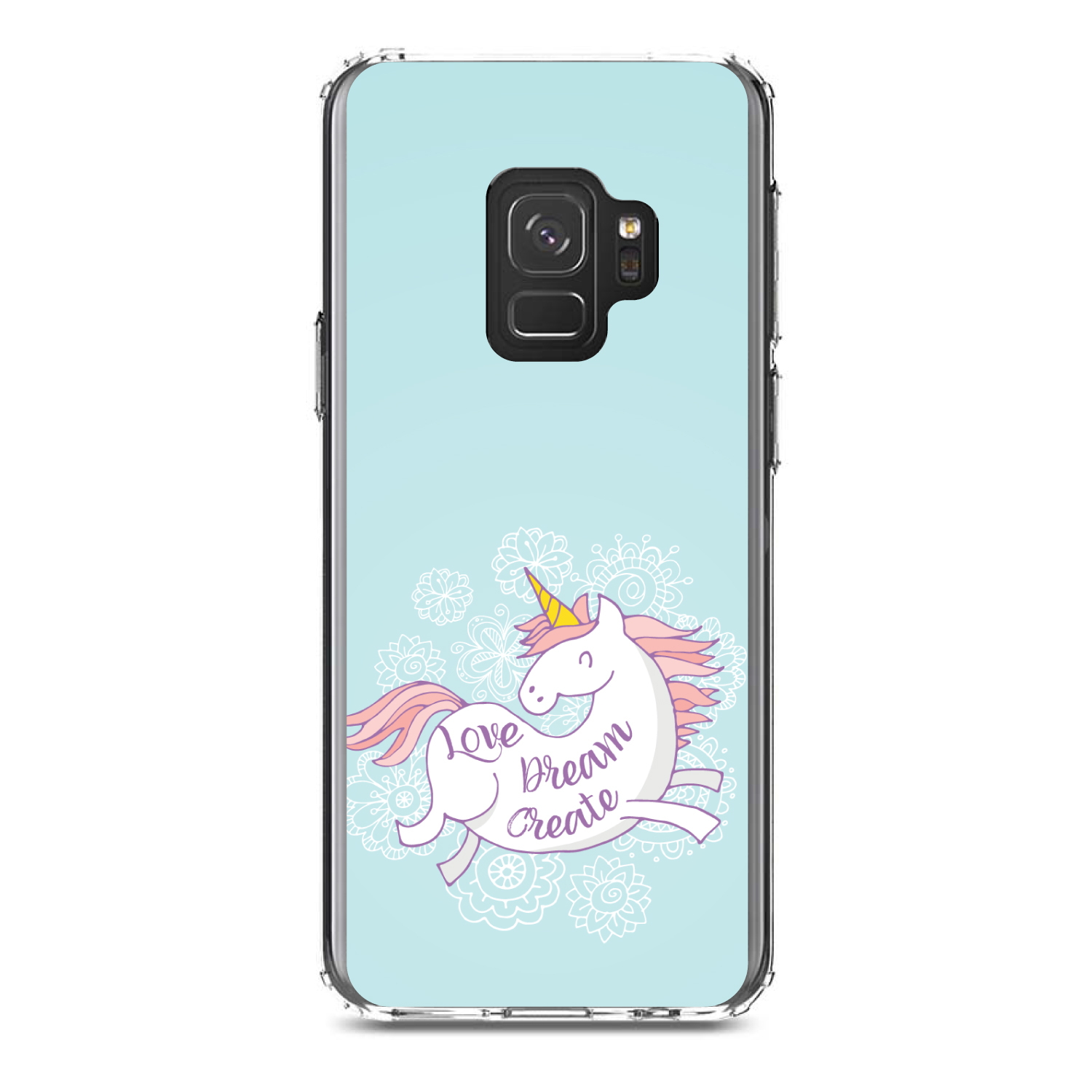 Clear Case for Galaxy S (Pick Model) Unicorn Love / Dream / Create - Picture 11 of 12