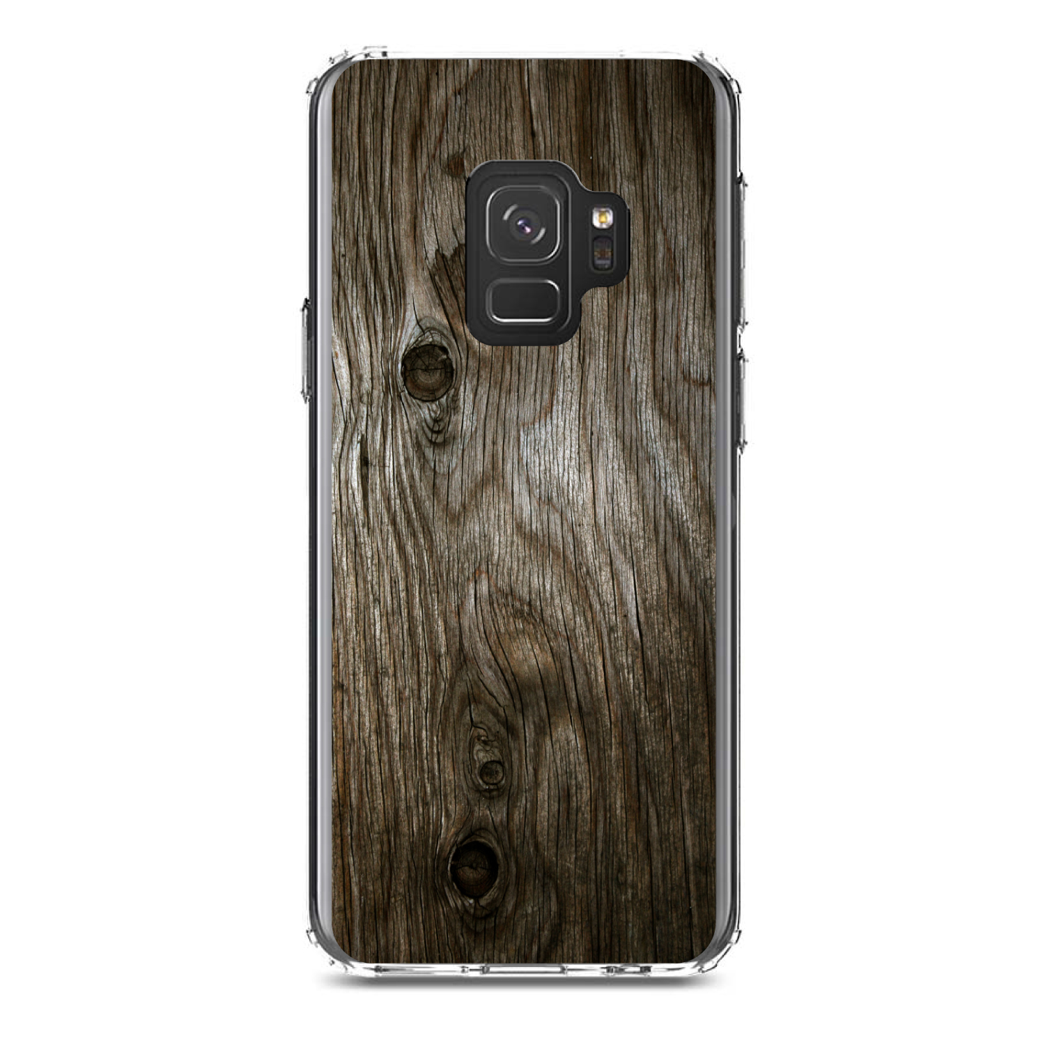 Clear Case für Galaxy S (Modell auswählen) braun verwitterte Holzmaserung - Bild 11 von 12