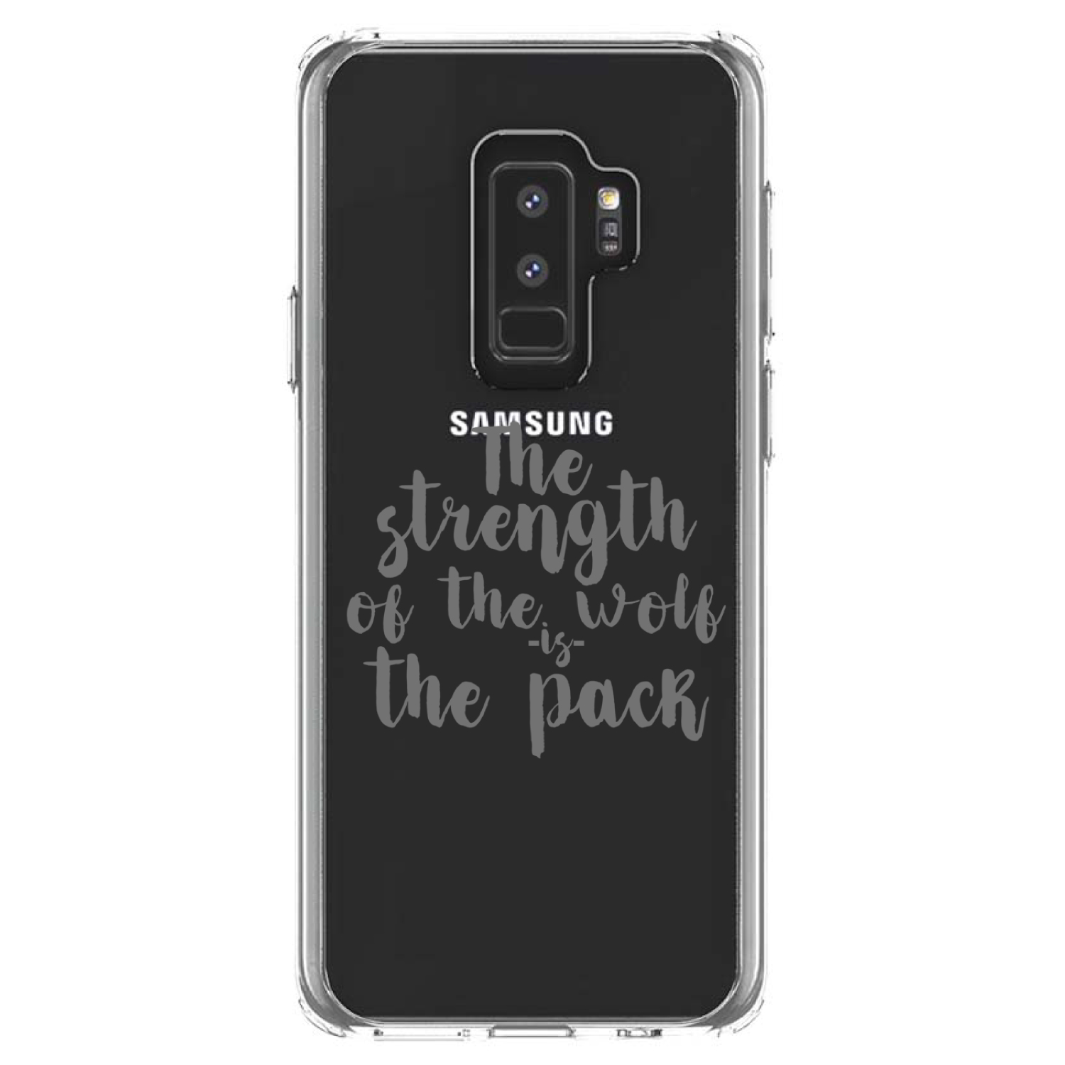 Clear Case for Galaxy S (Pick Model) Strength of the Wofl is the Pack - Picture 12 of 12