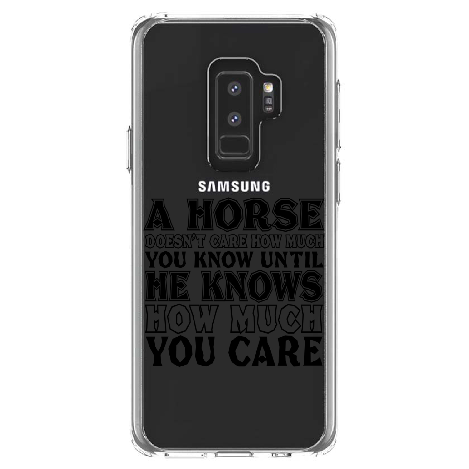 Funda Transparente para Galaxy S (Elige Modelo) Al Caballo No Le importa Cuánto Sabes - Imagen 12 de 12