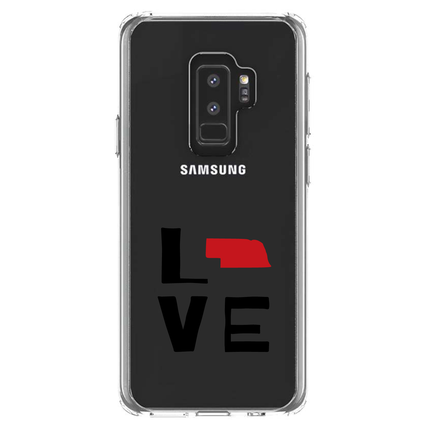 Funda transparente para Galaxy S (elige modelo) Nebraska Love negra y roja - Imagen 12 de 12
