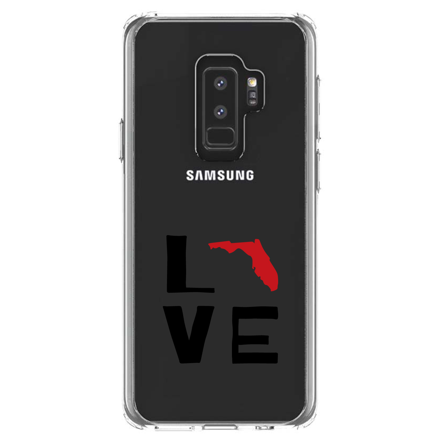Funda Transparente para Galaxy S (Elige Modelo) Florida Love Negra y Roja - Imagen 12 de 12