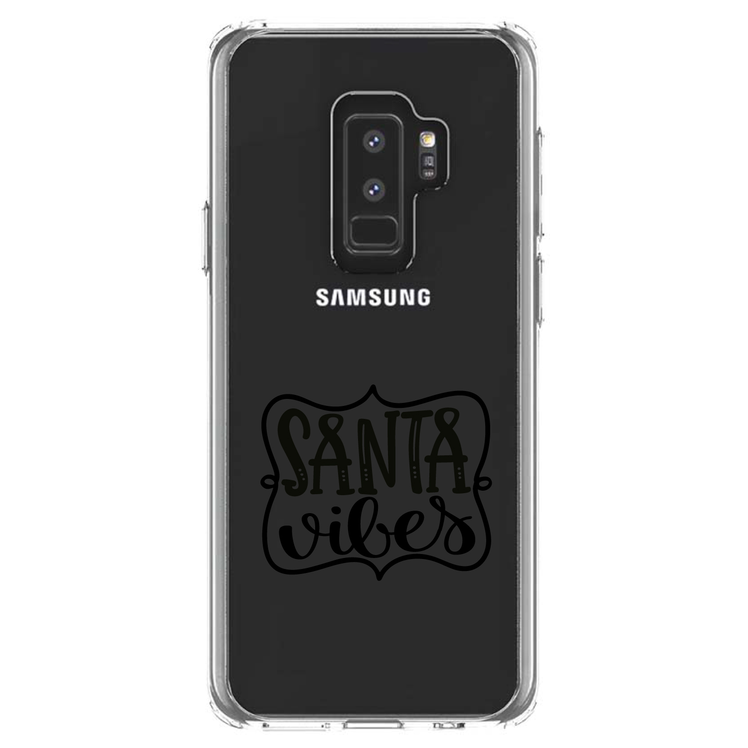 Clear Case for Galaxy S (Pick Model) Santa Vibes Christmas - Picture 12 of 12