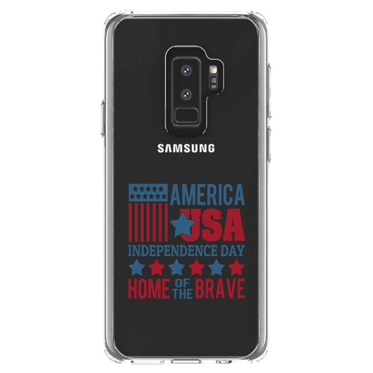 Clear Case for Galaxy S (Pick Model) America USA Home of the Brave - Picture 12 of 12