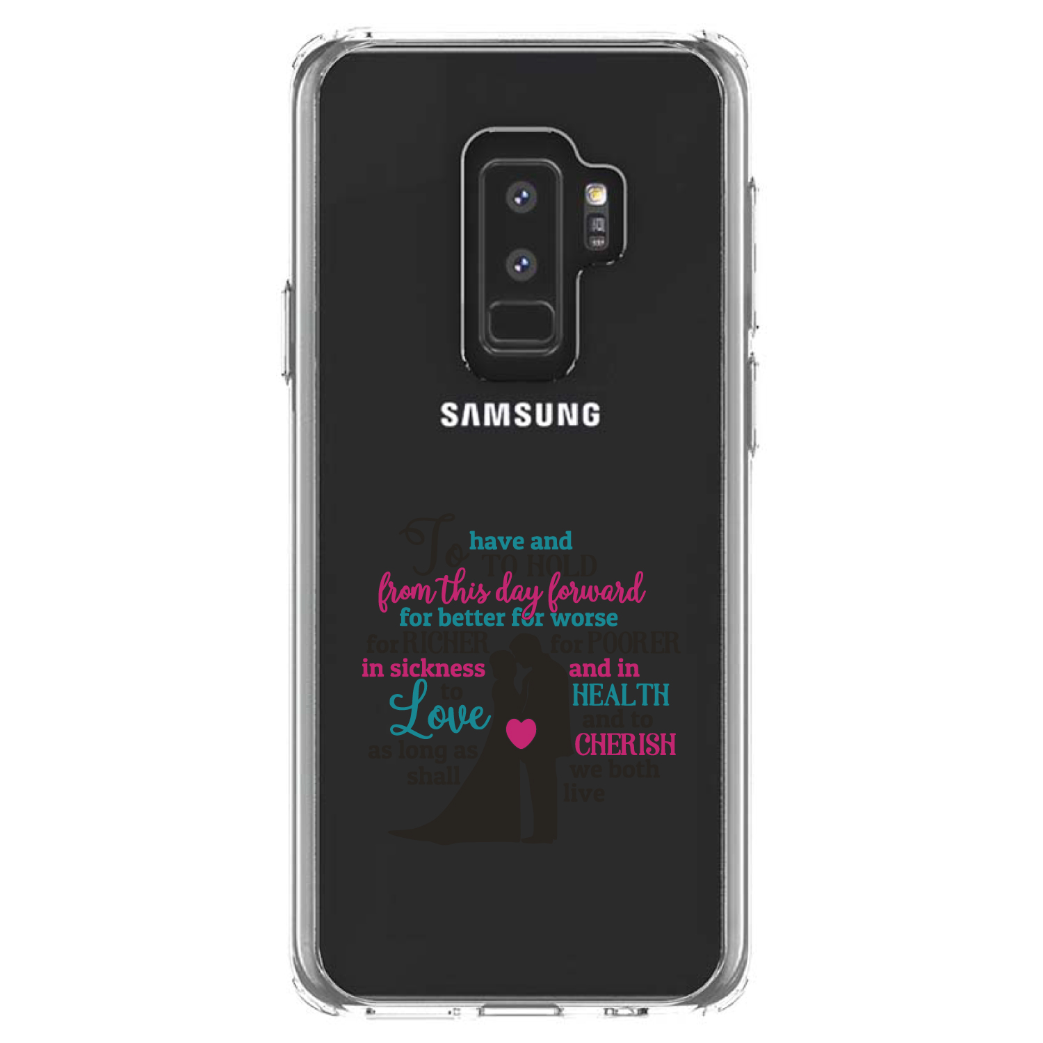 Clear Case for Galaxy S (Pick Model) To Have & To Hold From This Day Forward - Picture 12 of 12
