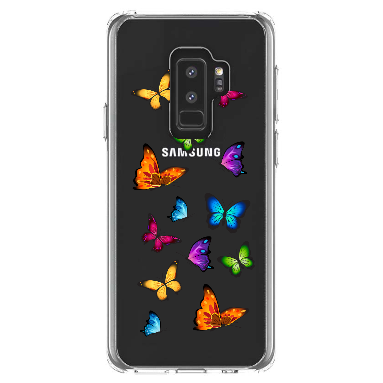 Clear Case for Galaxy S (Pick Model) Rainbow Butterflies Butterfly - Picture 12 of 12