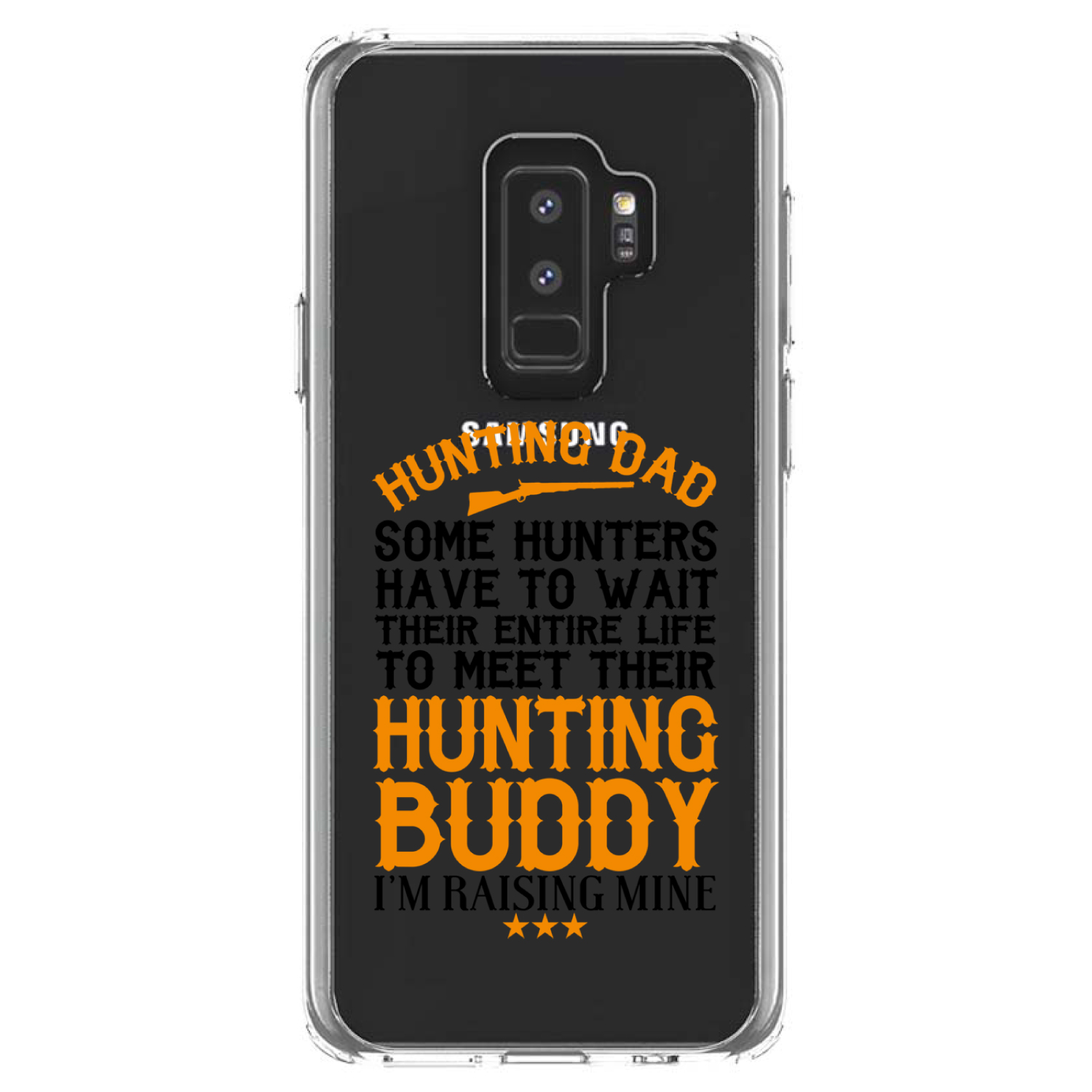 Estuche transparente para Galaxy S (elige modelo) Hunting Dad Raising My Hunting Buddy - Imagen 12 de 12