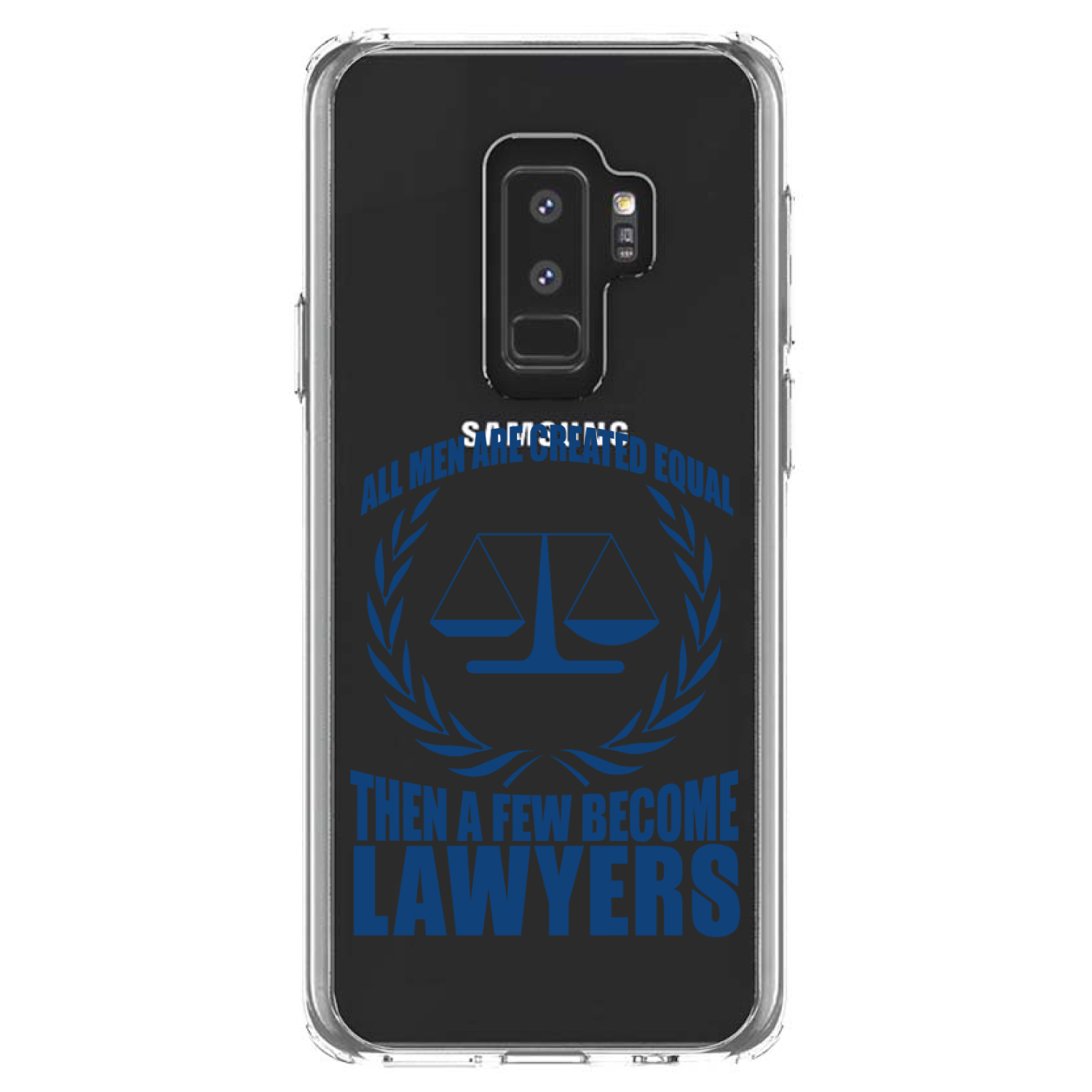 Clear Case for Galaxy S (Pick Model) All Men Created Equal A Few Become Lawyers - Picture 12 of 12