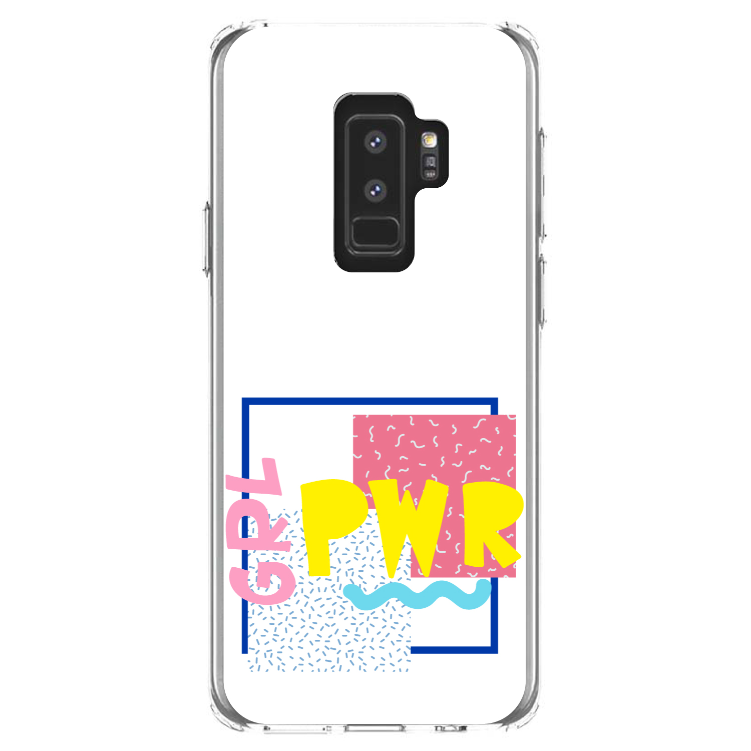 Clear Case for Galaxy S (Pick Model) GRL PWR Retro 80's Look - Picture 12 of 12