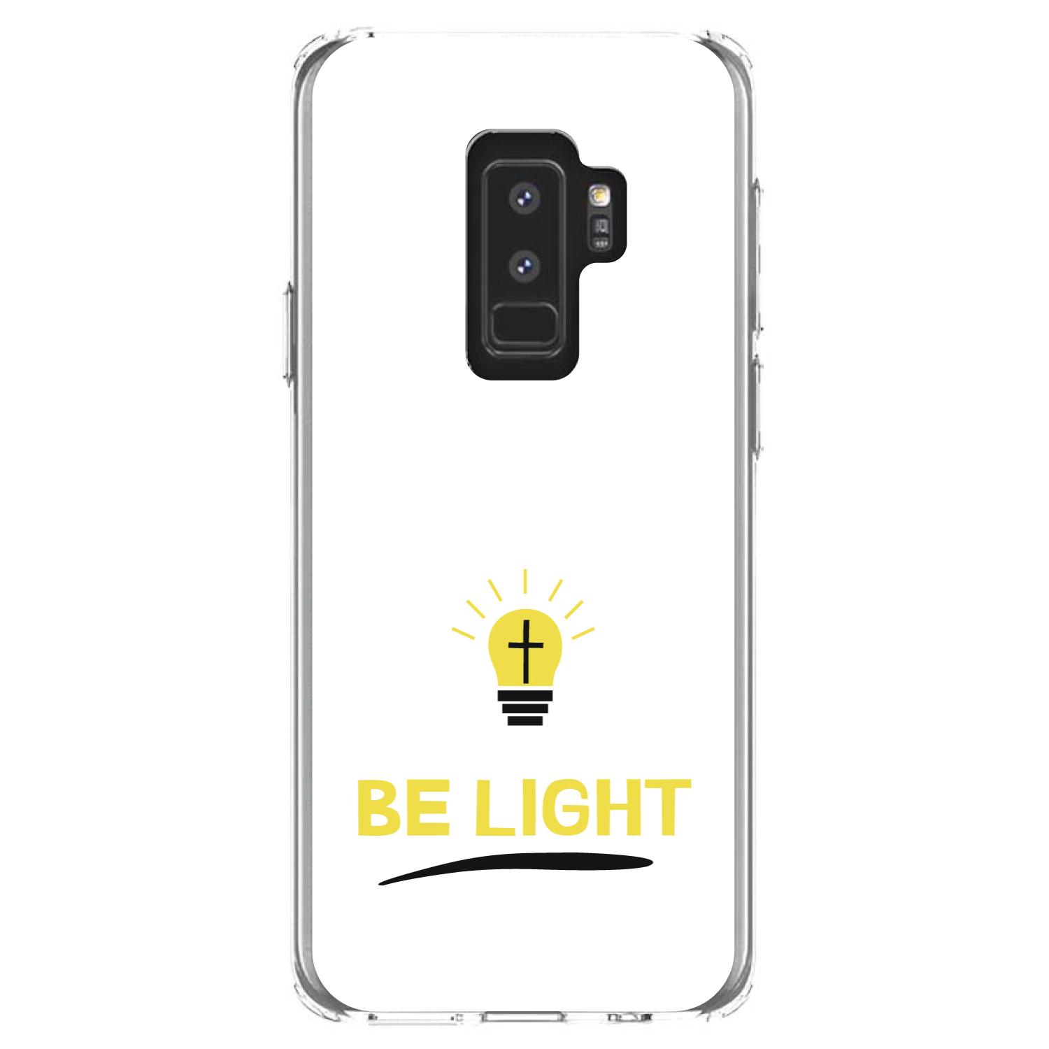 Clear Case for Galaxy S (Pick Model) BE LIGHT Cross in a Light Bulb - Picture 12 of 12