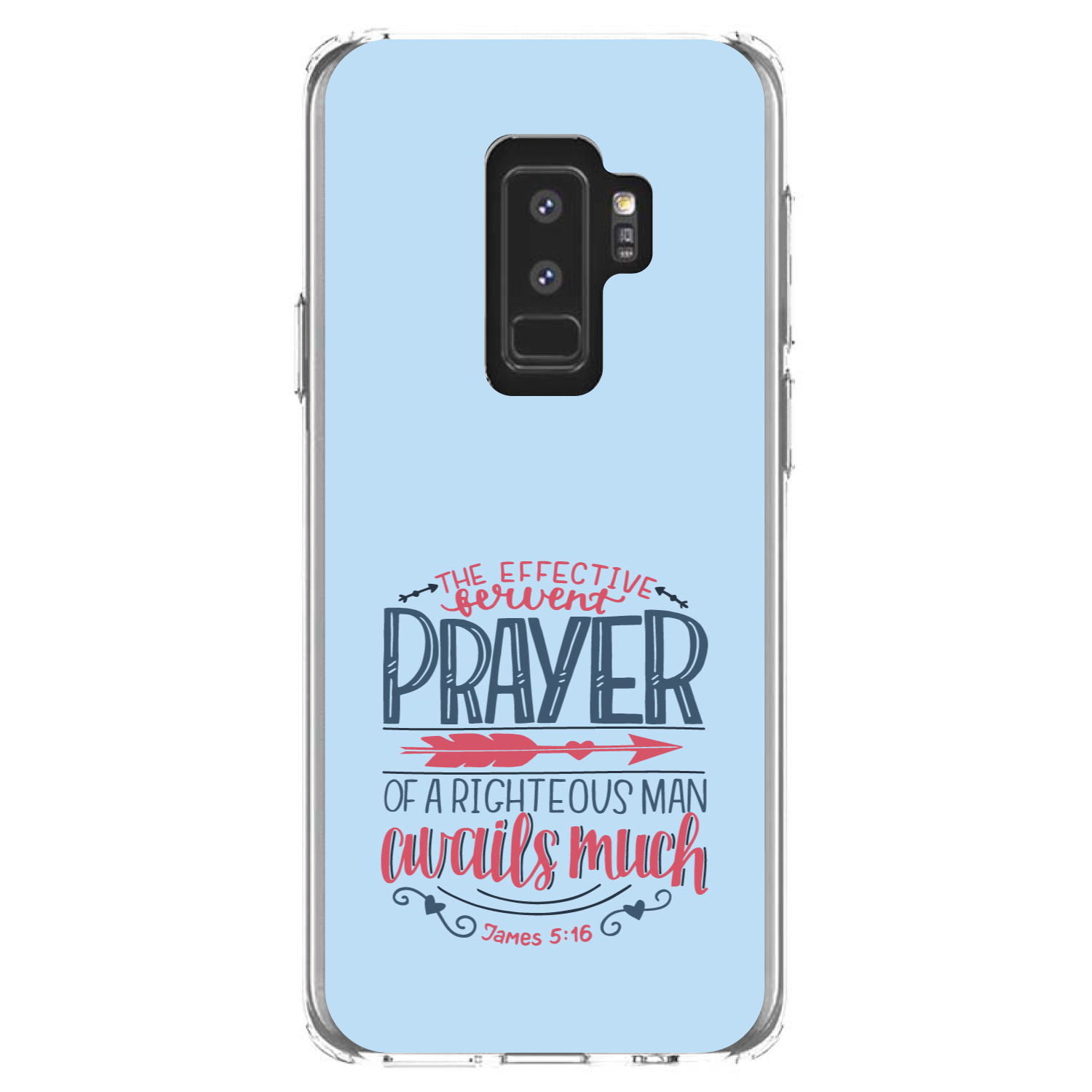 Clear Case for Galaxy S (Pick Model) James 5:16 Pray of Righteous Man - Foto 12 di 12