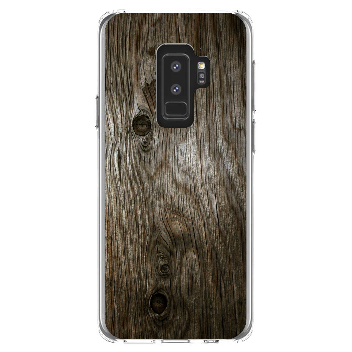 Clear Case für Galaxy S (Modell auswählen) braun verwitterte Holzmaserung - Bild 12 von 12
