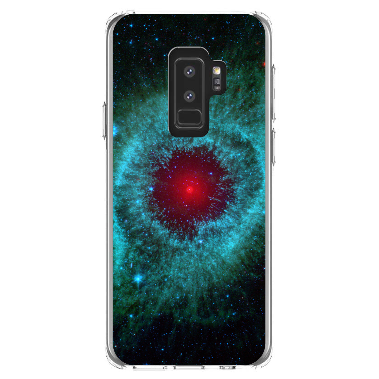 Funda Transparente para Galaxy S (Elige Modelo) Azul Teal Negro Helix Nebula - Imagen 12 de 12