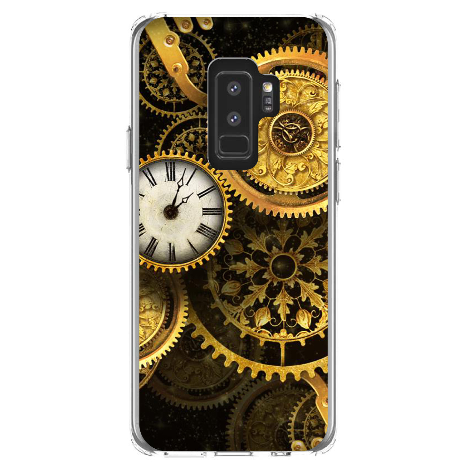 Clear Case for Galaxy S (Pick Model) Clocks Clockwork Gold - Picture 12 of 12