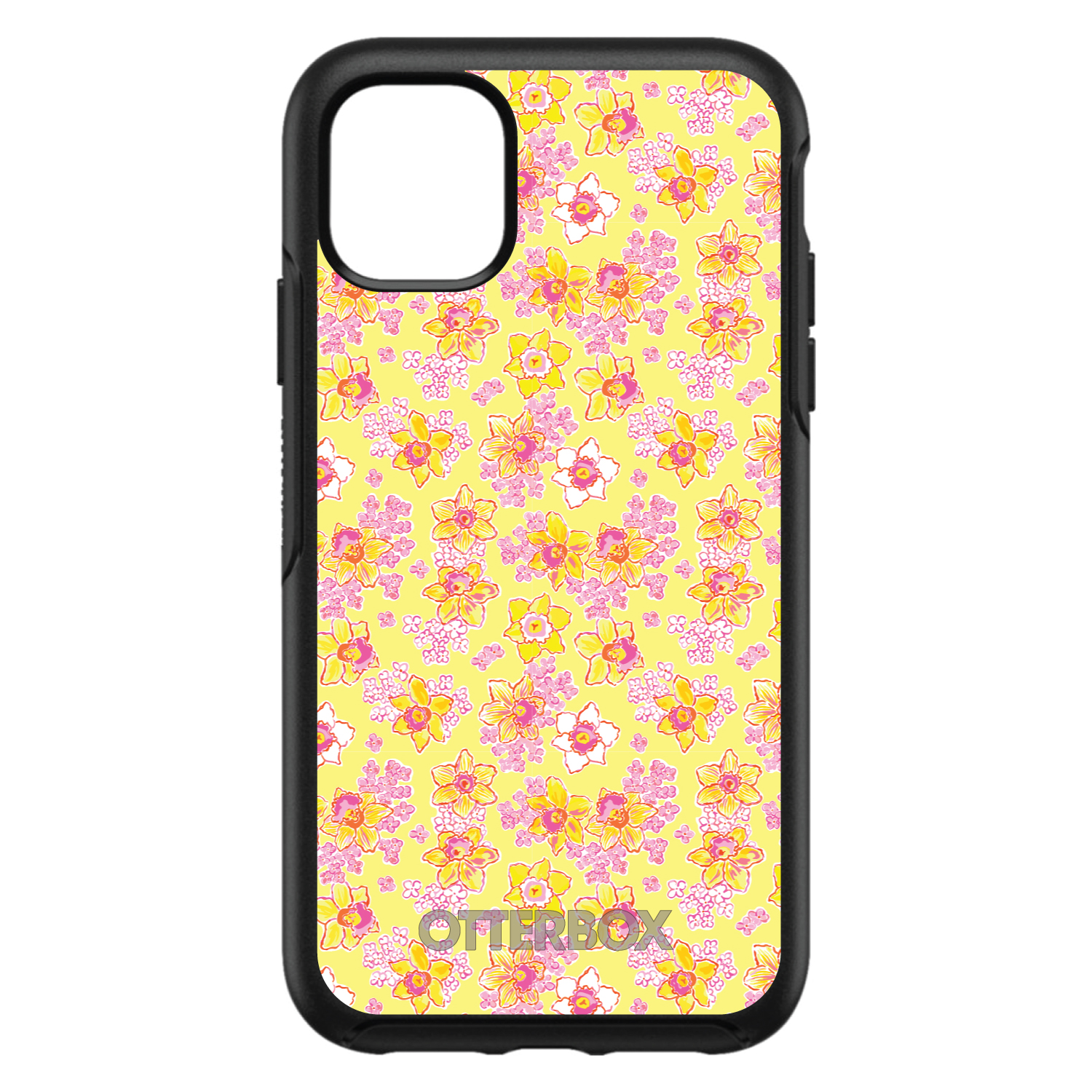 OtterBox Symmetry für Apple iPhone (Modell auswählen) Preppy Pink Gelb Weiß Blume - Bild 7 von 20