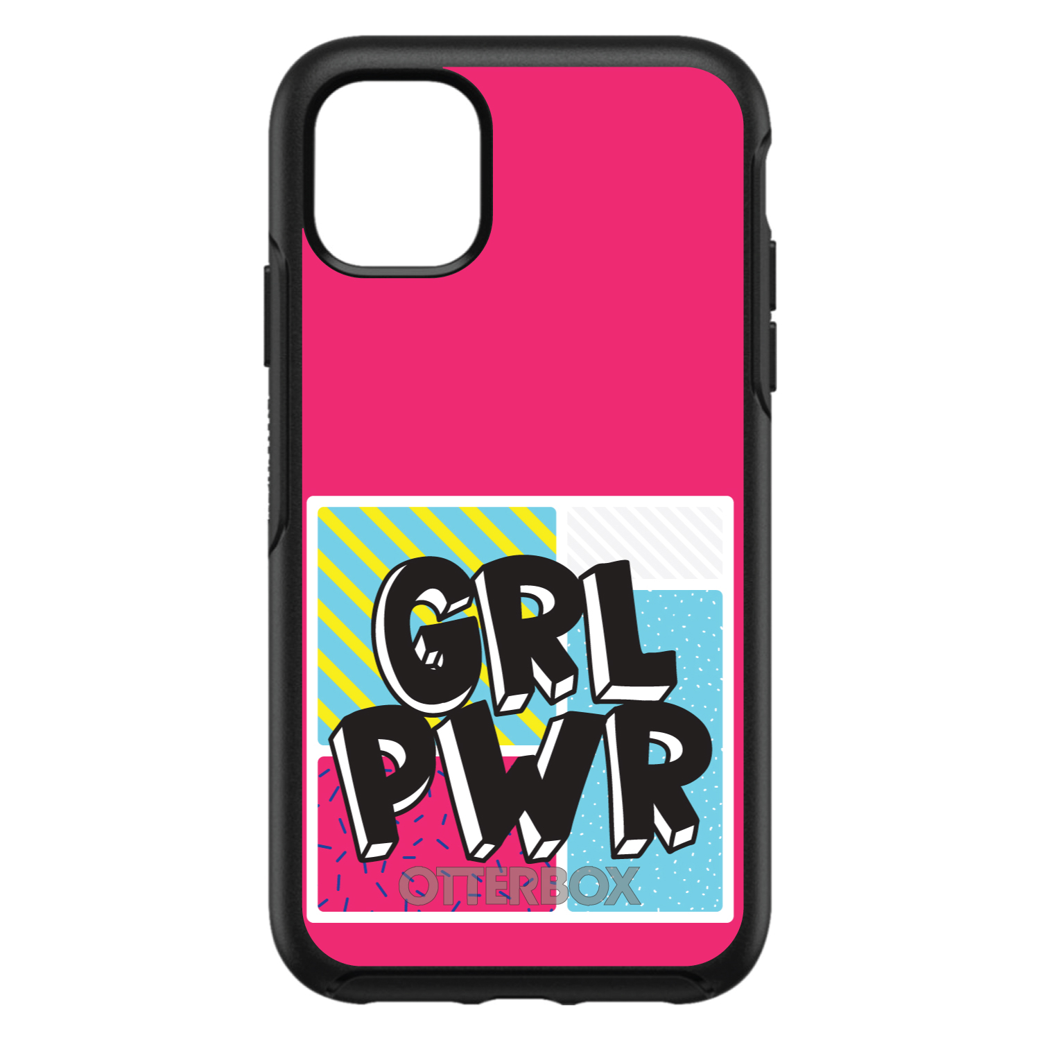 OtterBox Symmetry für Apple iPhone (Modell auswählen) GRL PWR - Rosa Hintergrund - Bild 7 von 20