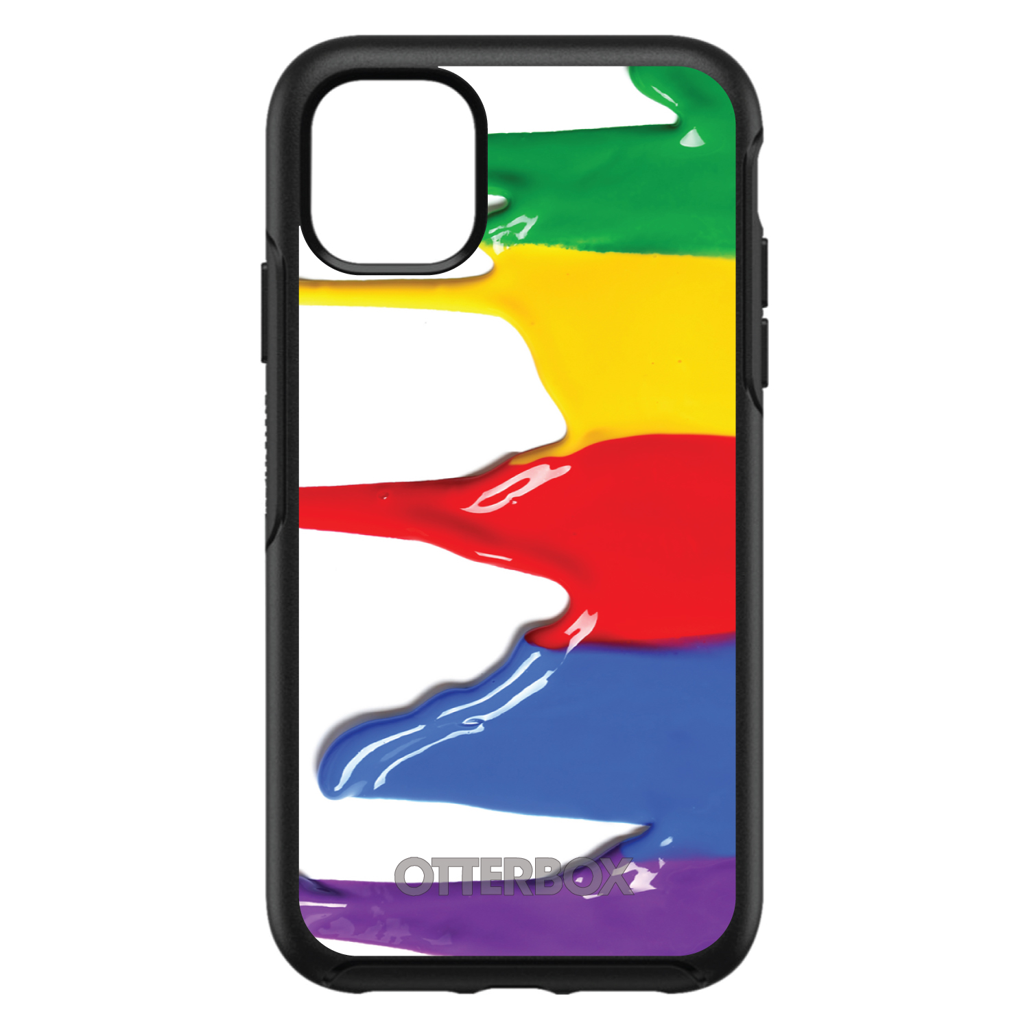 OtterBox Symmetry for Apple iPhone (Pick Model) - Rainbow Paint Dripping - Picture 7 of 20