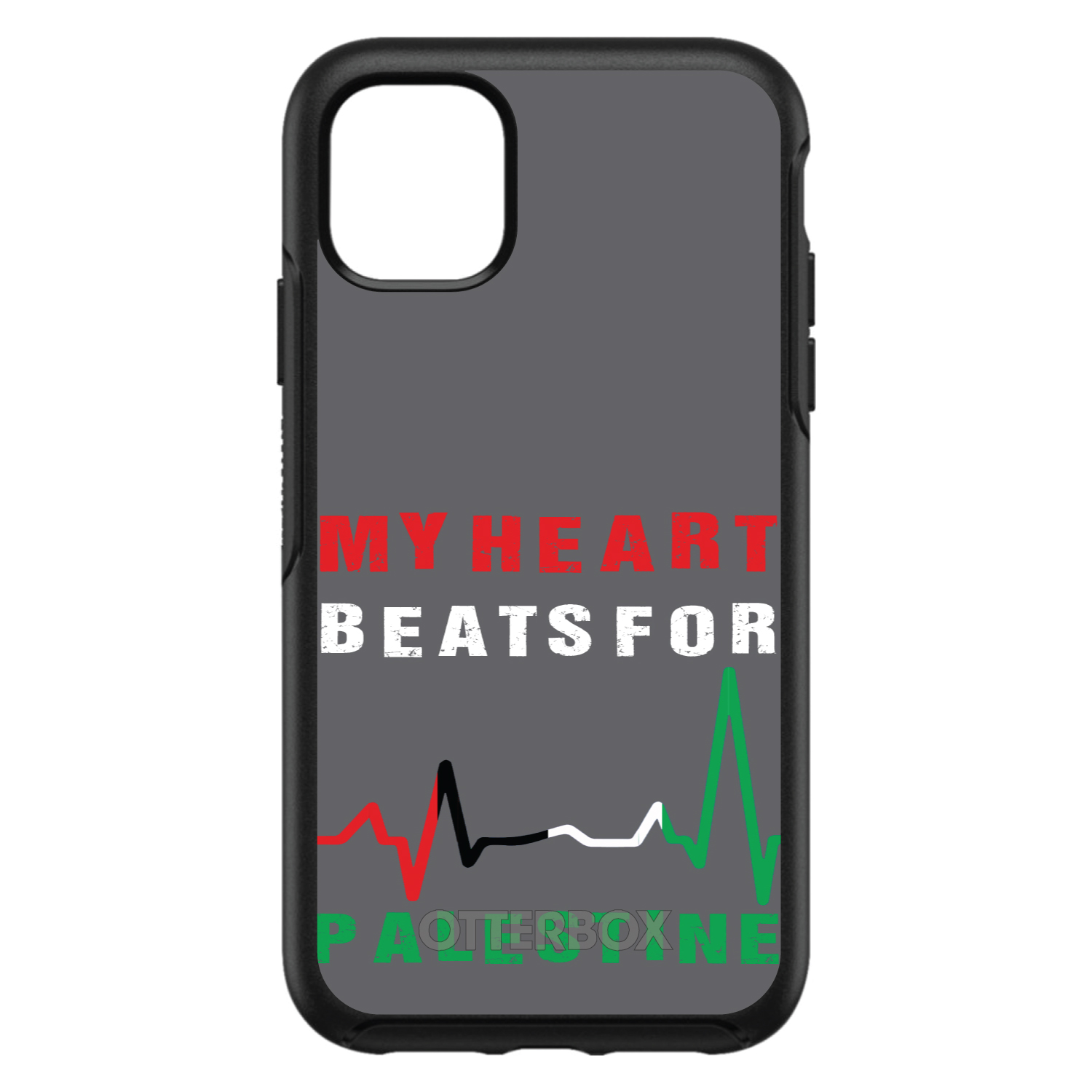 OtterBox Symmetry for Apple iPhone (Pick Model) My Heart Beats for Palestine