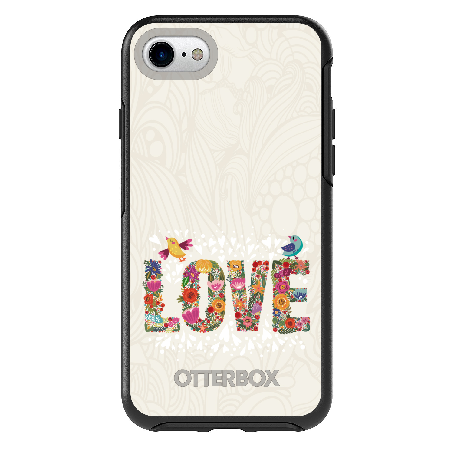 OtterBox Symmetry für Apple iPhone (Modell auswählen) Floral LOVE Birds - Bild 2 von 20