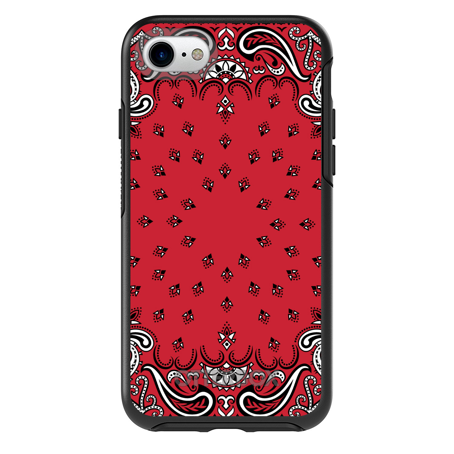 OtterBox Simetría para Apple iPhone (Elige Modelo) Bandana Print Rojo, Negro, Blanco - Imagen 2 de 20