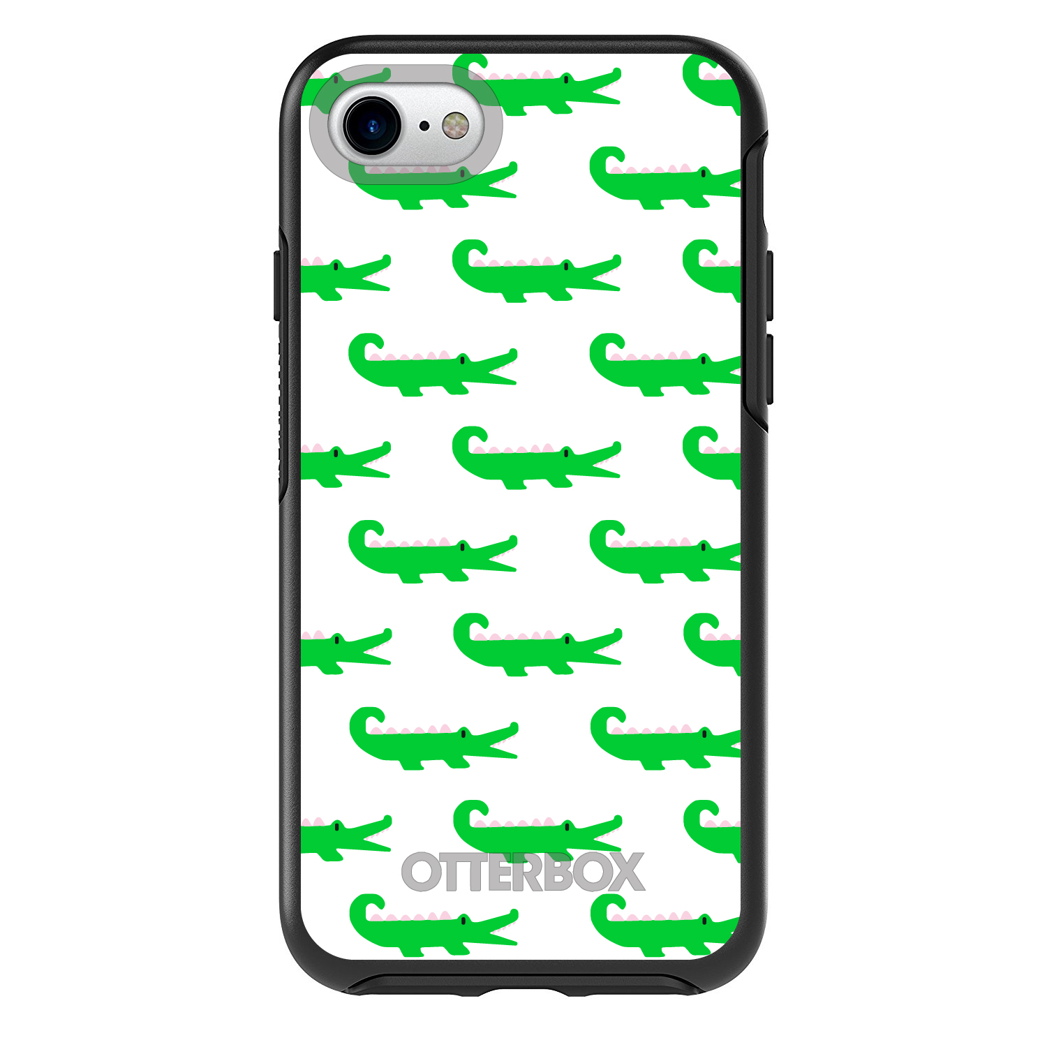 OtterBox Symmetry for Apple iPhone (Pick Model) - Green White Alligators - Picture 2 of 20