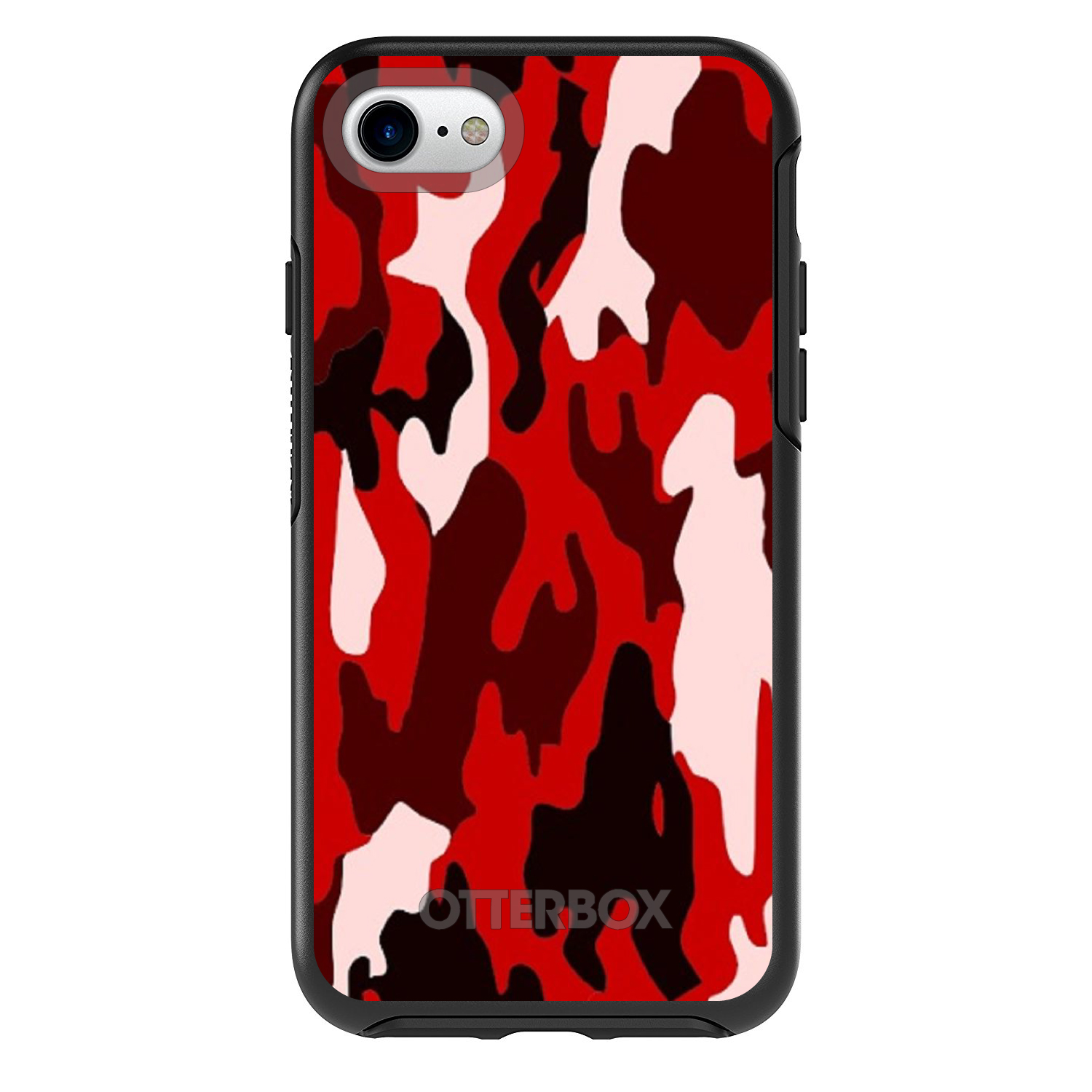 Simetría OtterBox para Apple iPhone (Elige Modelo) - Rojo Negro Camuflaje - Imagen 2 de 20