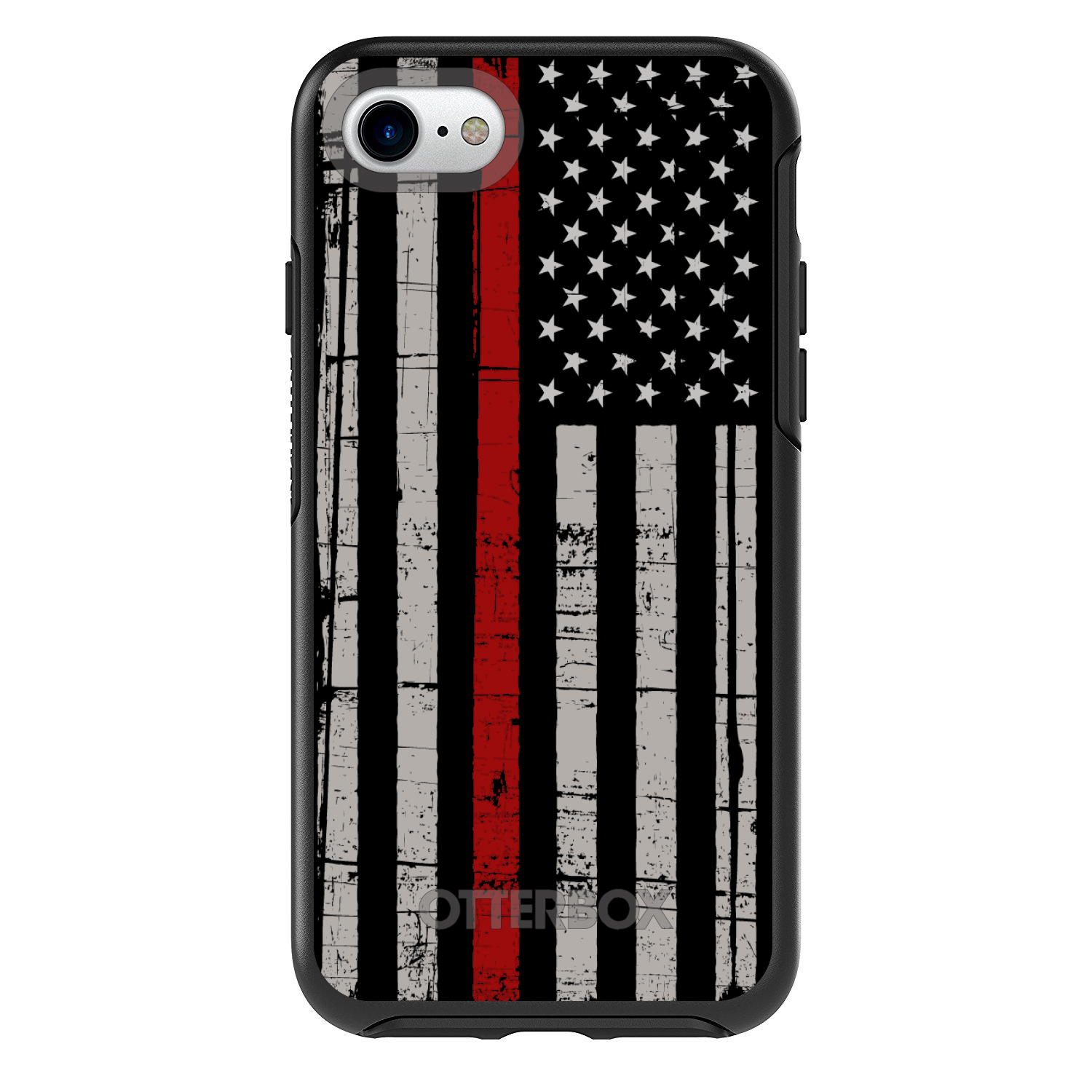 OtterBox Symmetry for Apple iPhone (Pick Model) - Weathered Thin Red Line - Picture 2 of 20
