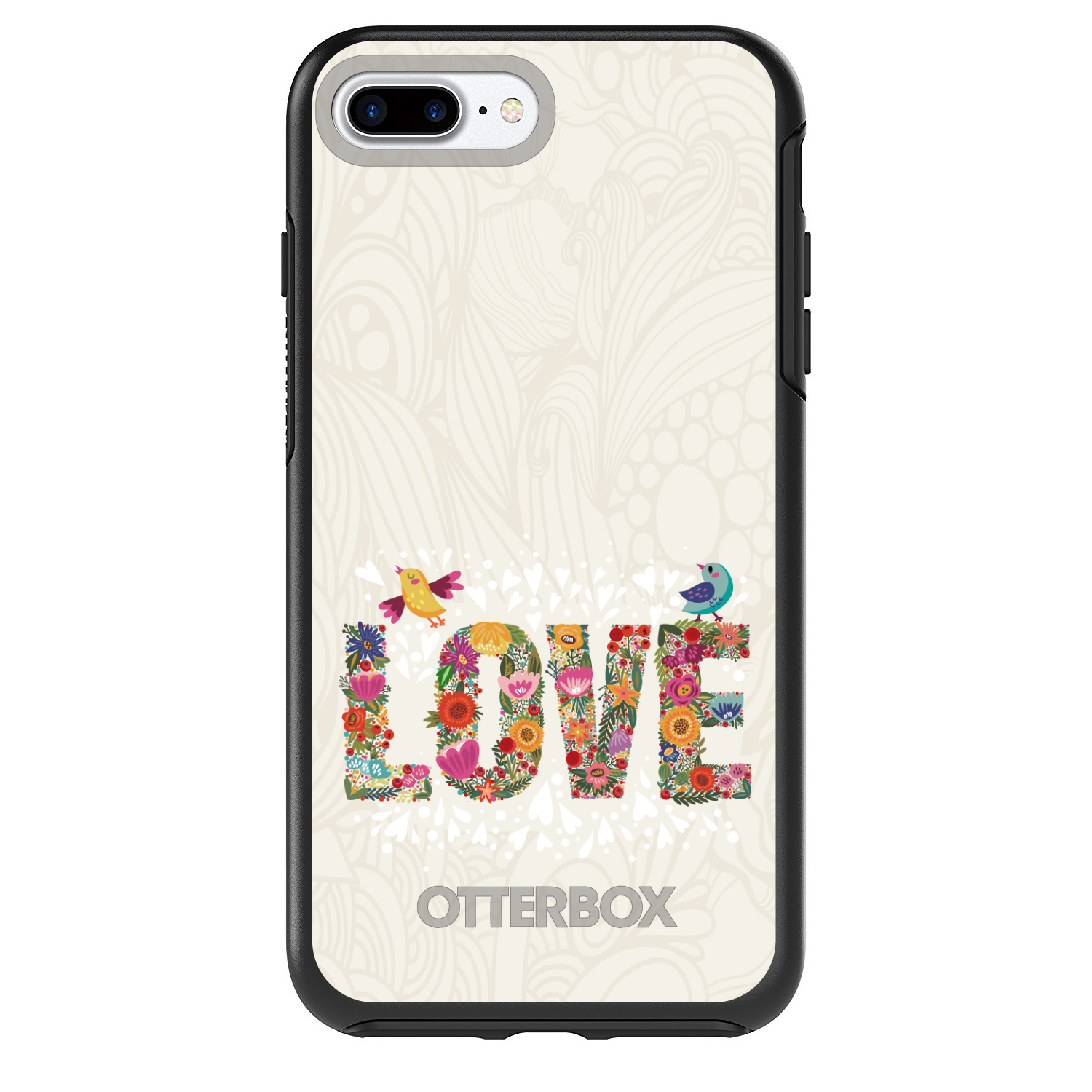 OtterBox Symmetry für Apple iPhone (Modell auswählen) Floral LOVE Birds - Bild 3 von 20