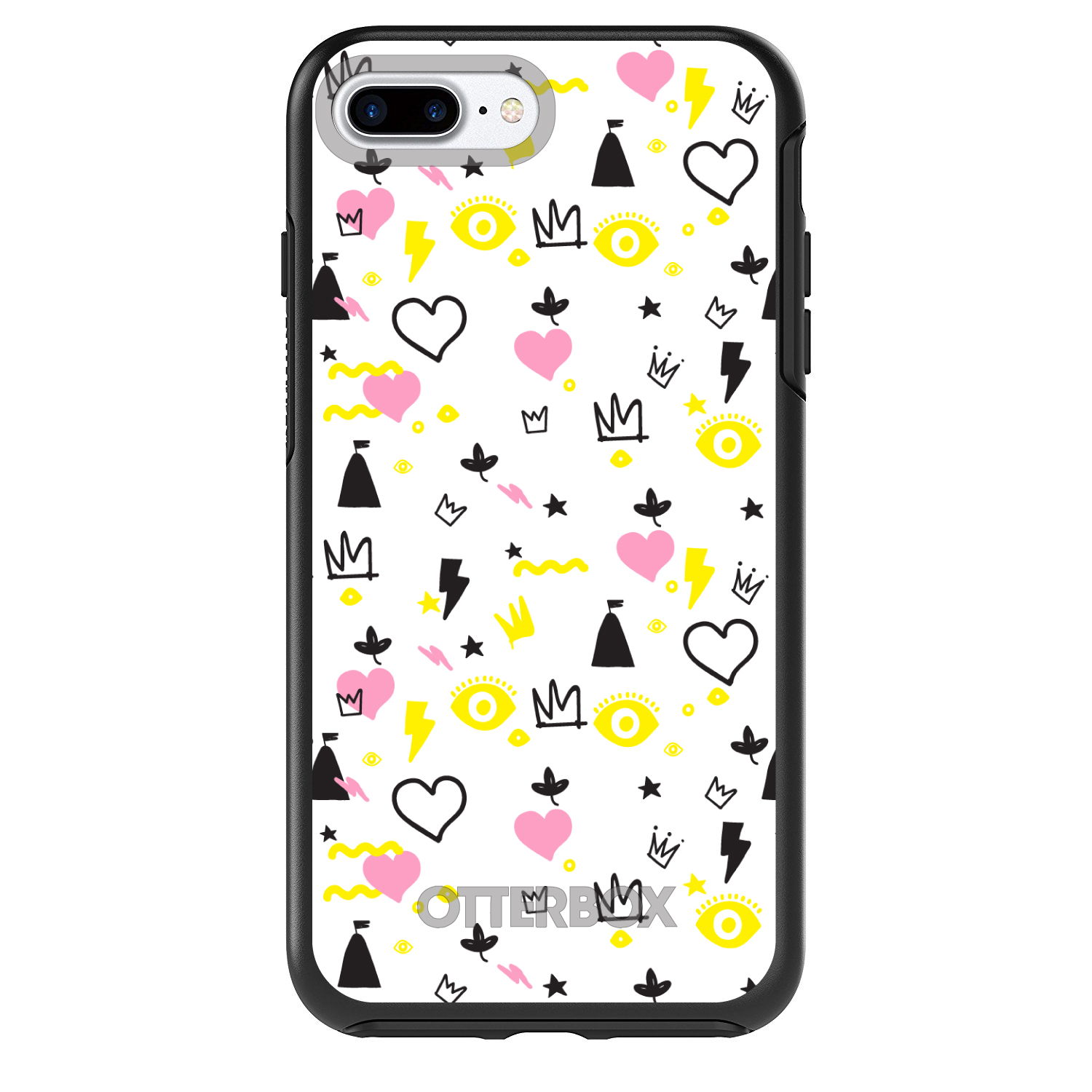 OtterBox Simetría para Apple iPhone (Elige Modelo) Corona Corazones Castillo Rosa Amarillo - Imagen 3 de 20