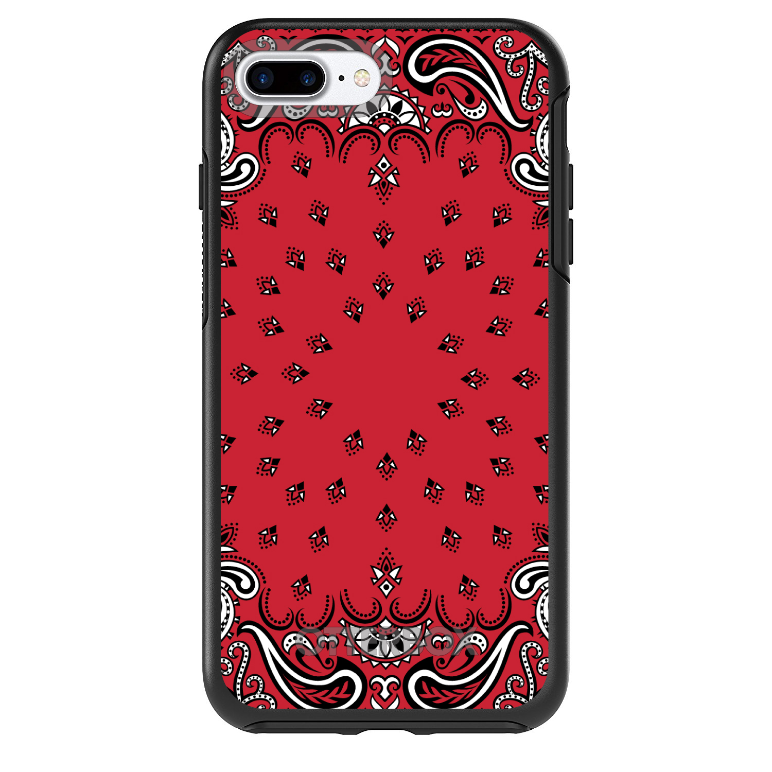 OtterBox Simetría para Apple iPhone (Elige Modelo) Bandana Print Rojo, Negro, Blanco - Imagen 3 de 20