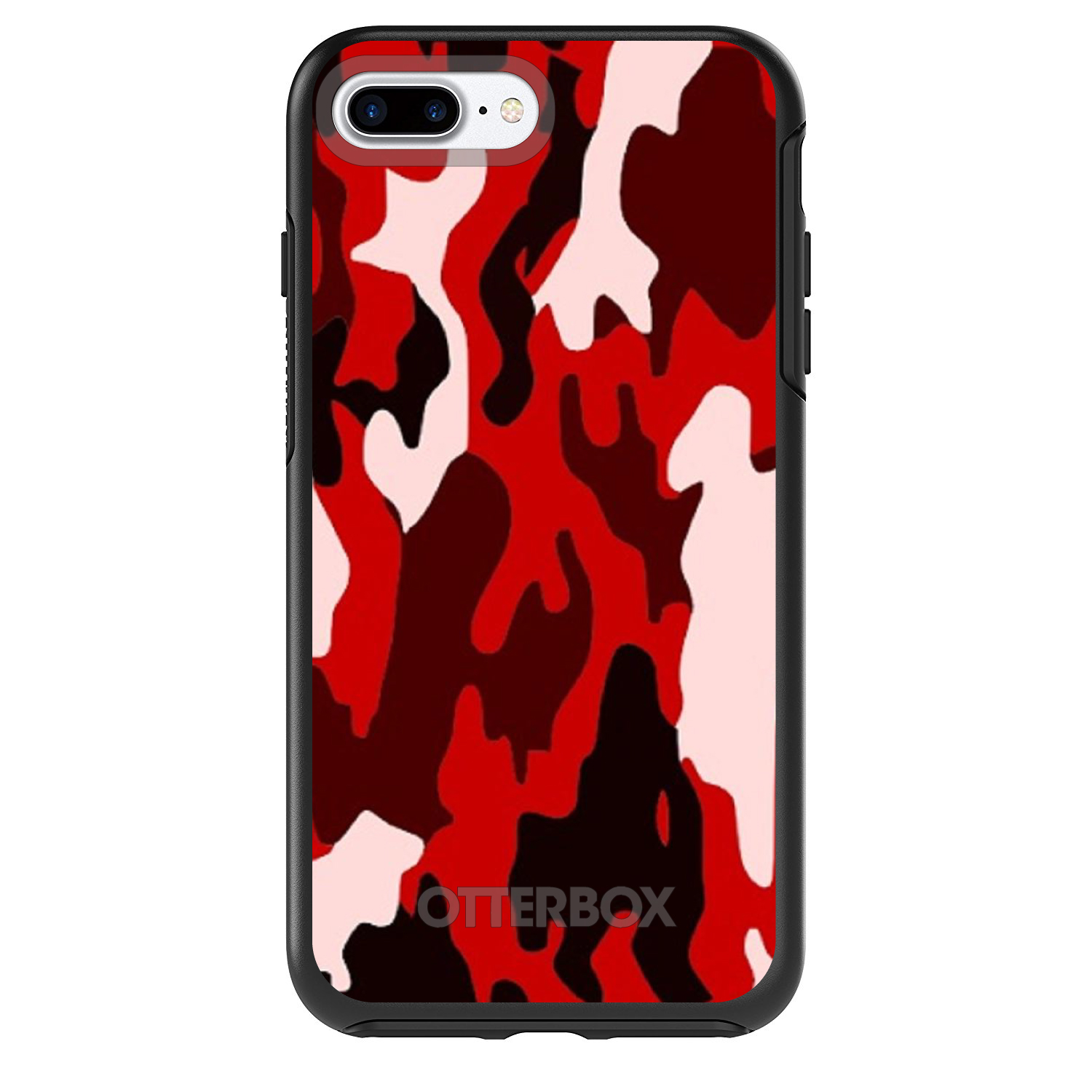 Simetría OtterBox para Apple iPhone (Elige Modelo) - Rojo Negro Camuflaje - Imagen 3 de 20