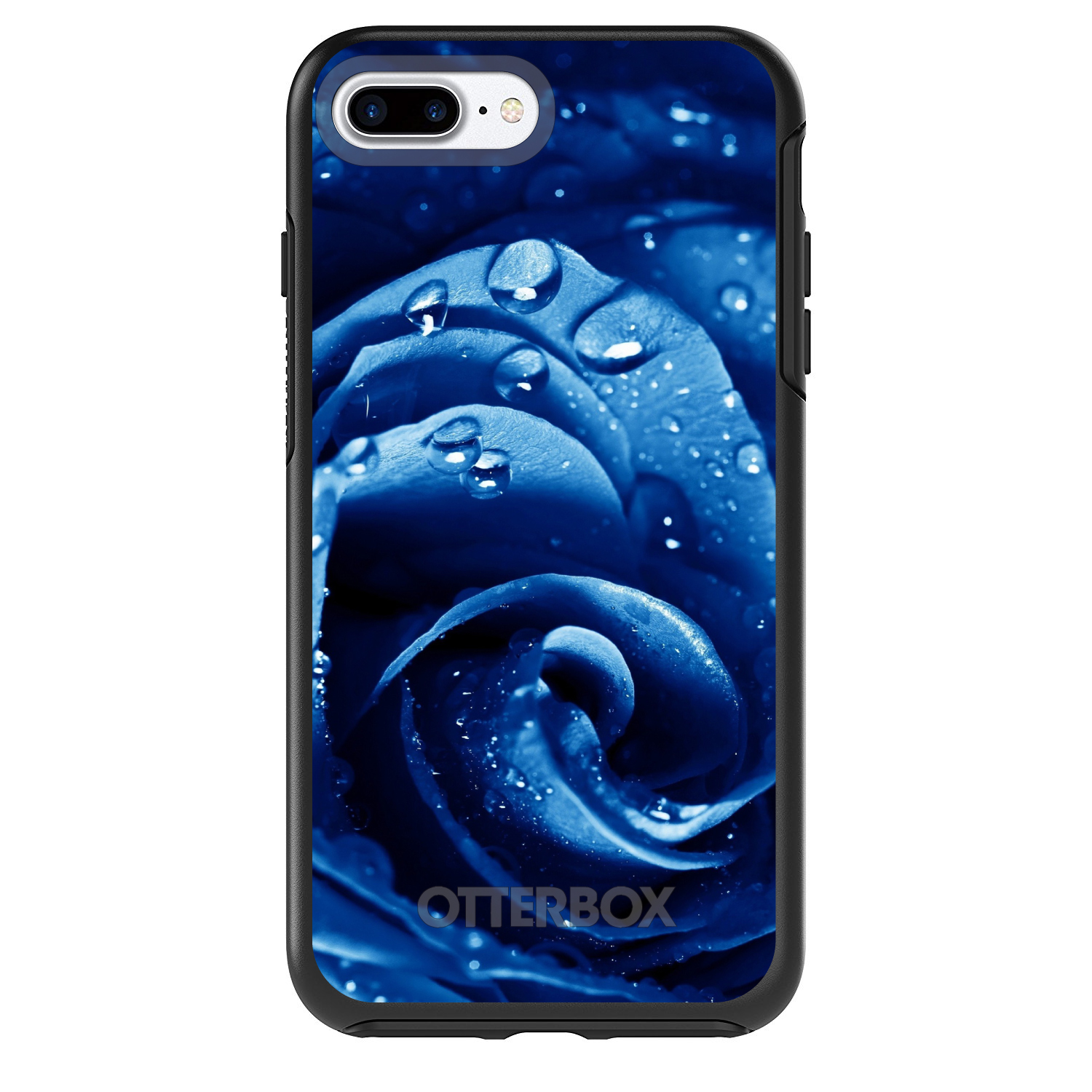 OtterBox Symmetry for Apple iPhone (Pick Model) - Blue Dew Covered Rose - Picture 3 of 20