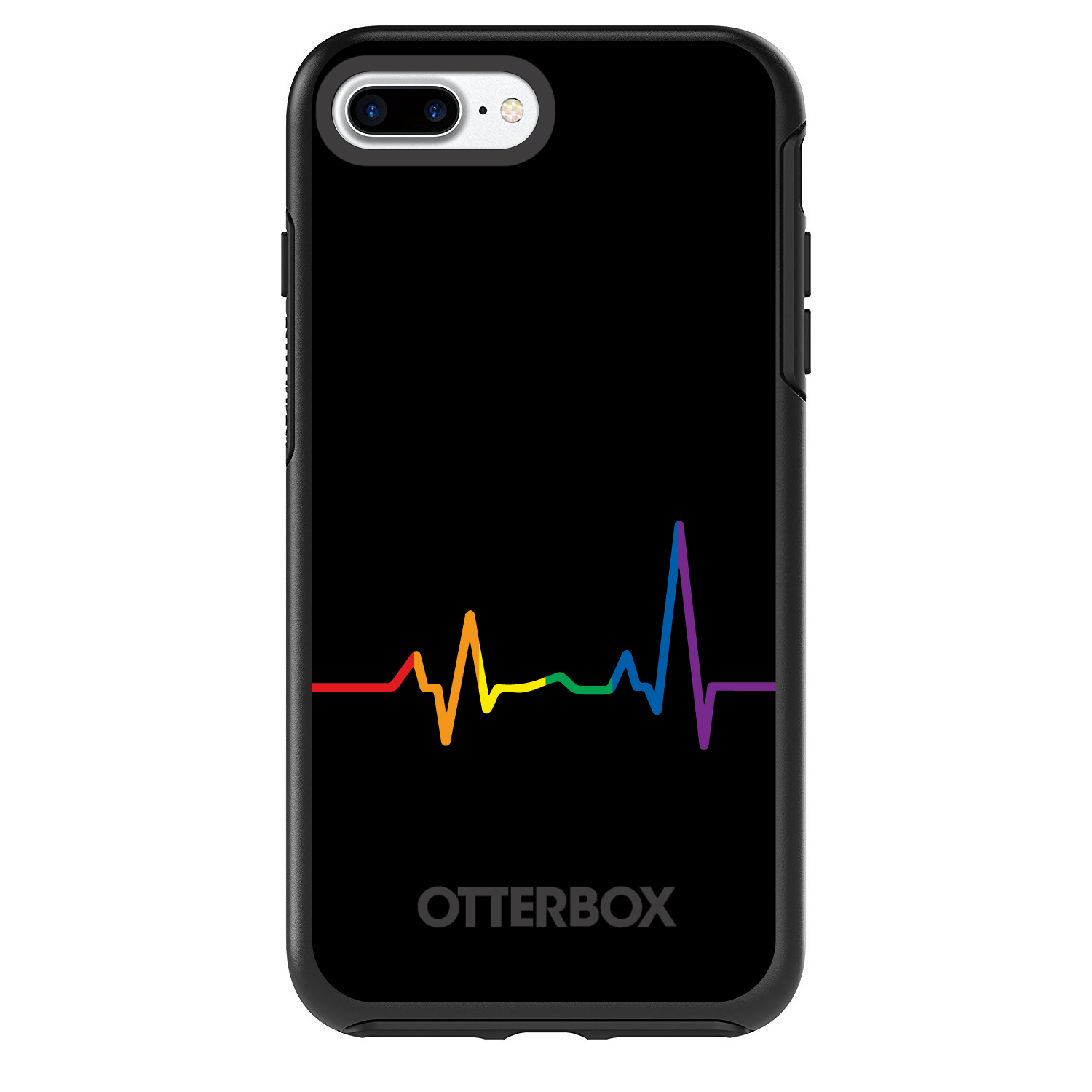 OtterBox Symmetry for Apple iPhone (Pick Model) Rainbow Pulse Heart Beat