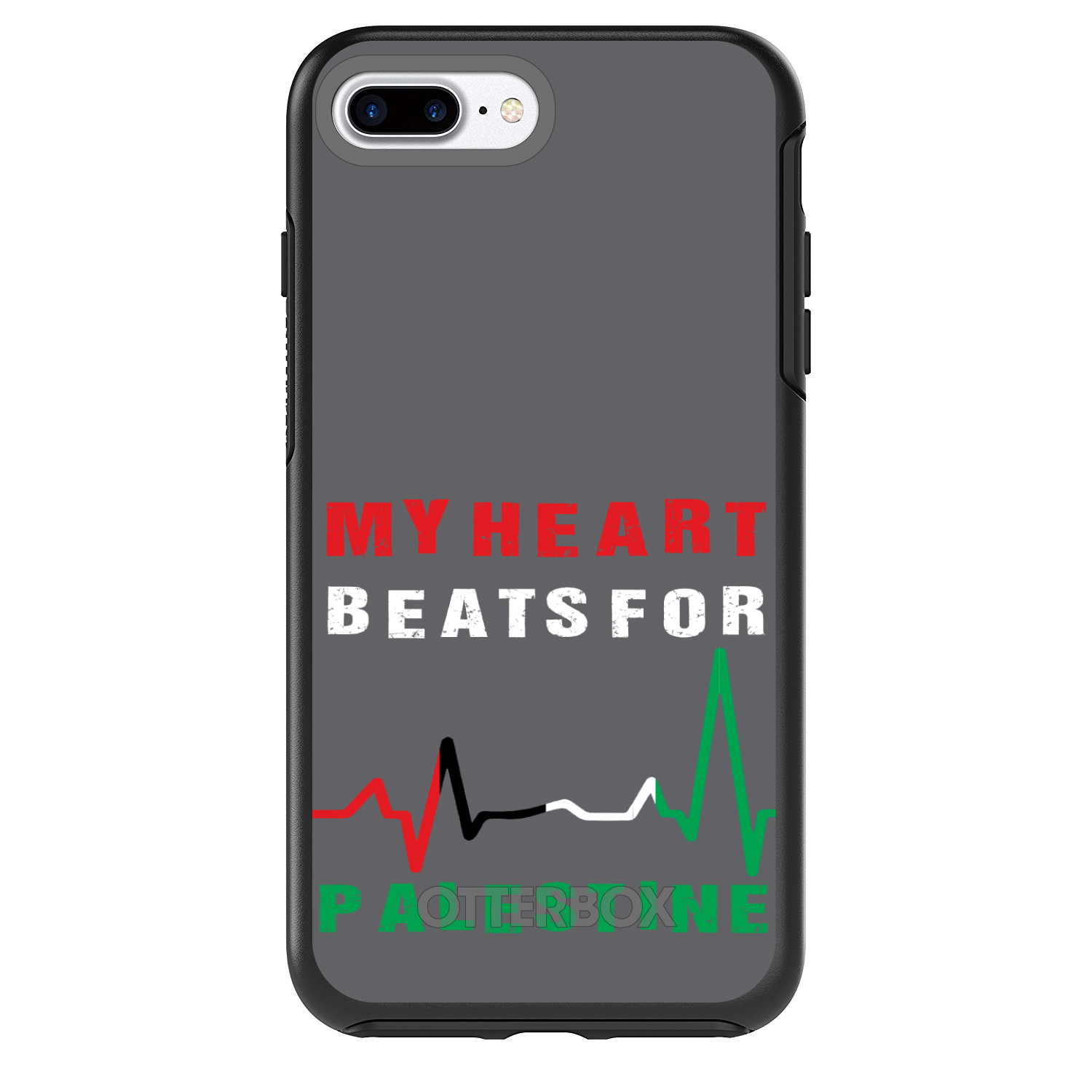 OtterBox Symmetry for Apple iPhone (Pick Model) My Heart Beats for Palestine