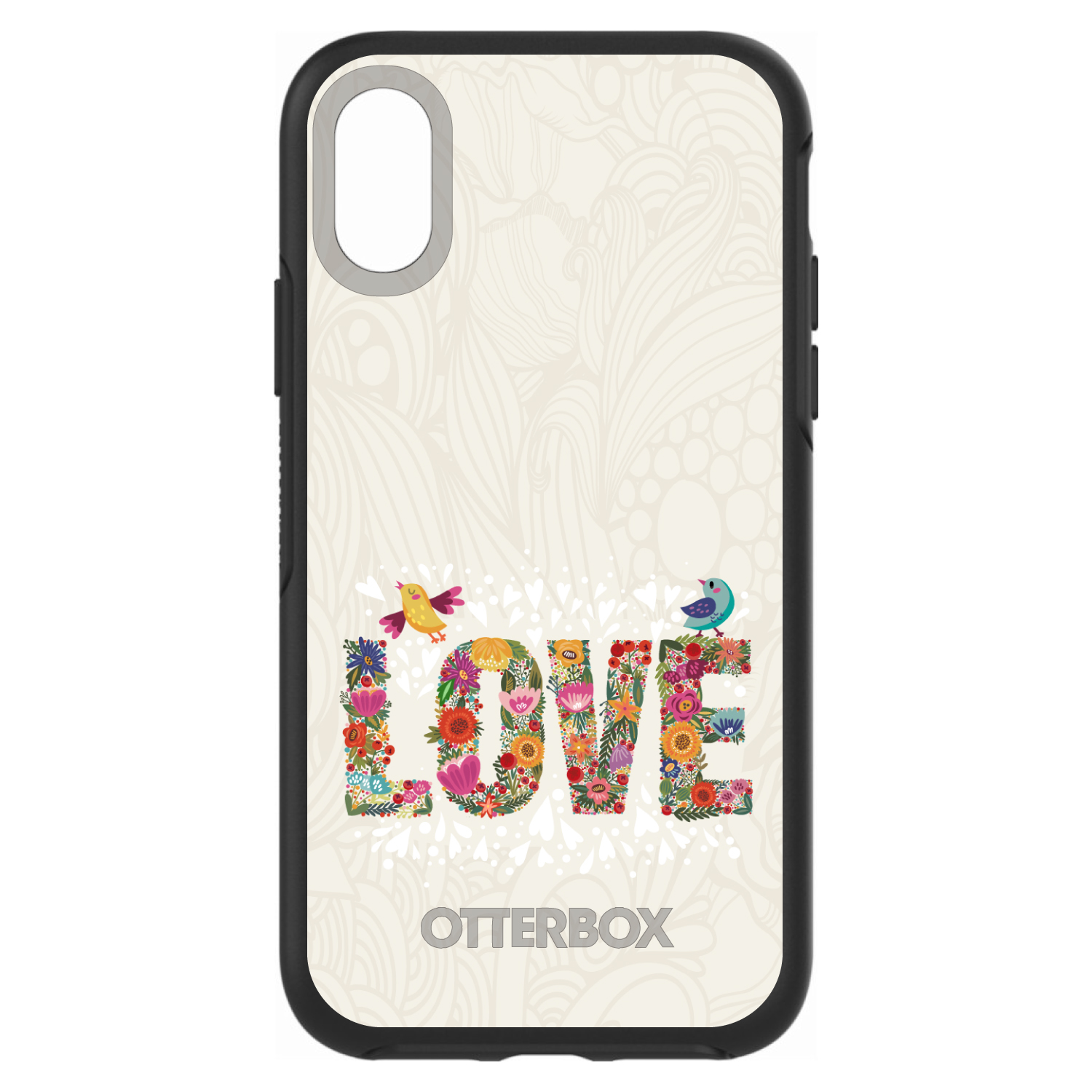 OtterBox Symmetry für Apple iPhone (Modell auswählen) Floral LOVE Birds - Bild 4 von 20