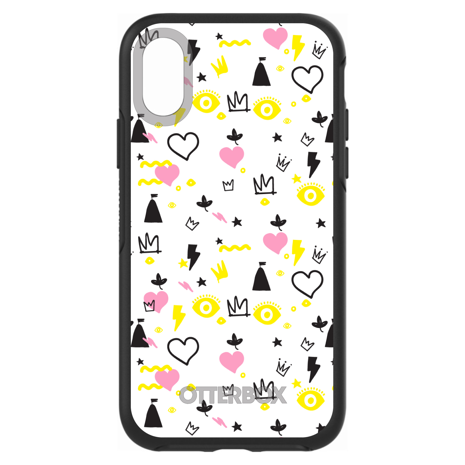 OtterBox Simetría para Apple iPhone (Elige Modelo) Corona Corazones Castillo Rosa Amarillo - Imagen 4 de 20