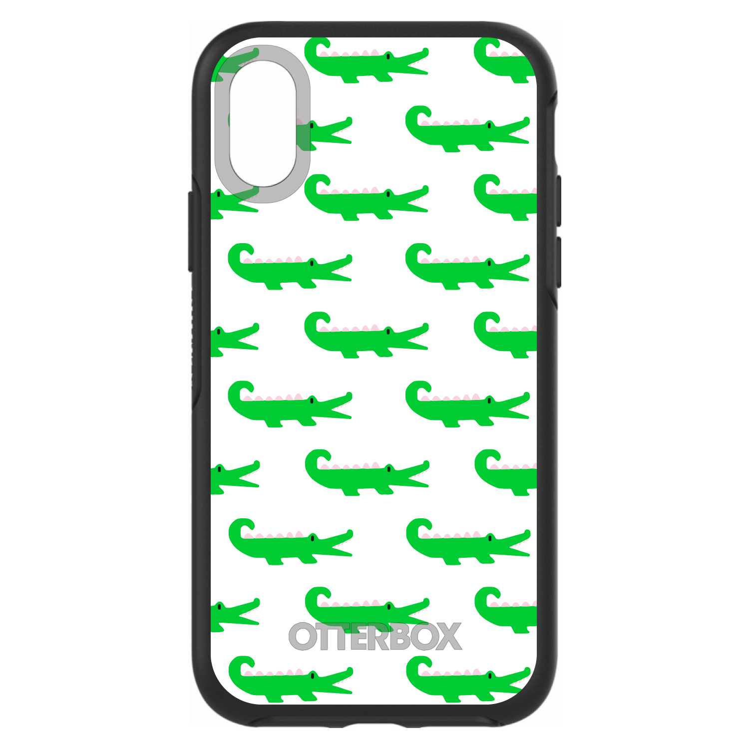 OtterBox Symmetry for Apple iPhone (Pick Model) - Green White Alligators - Picture 4 of 20