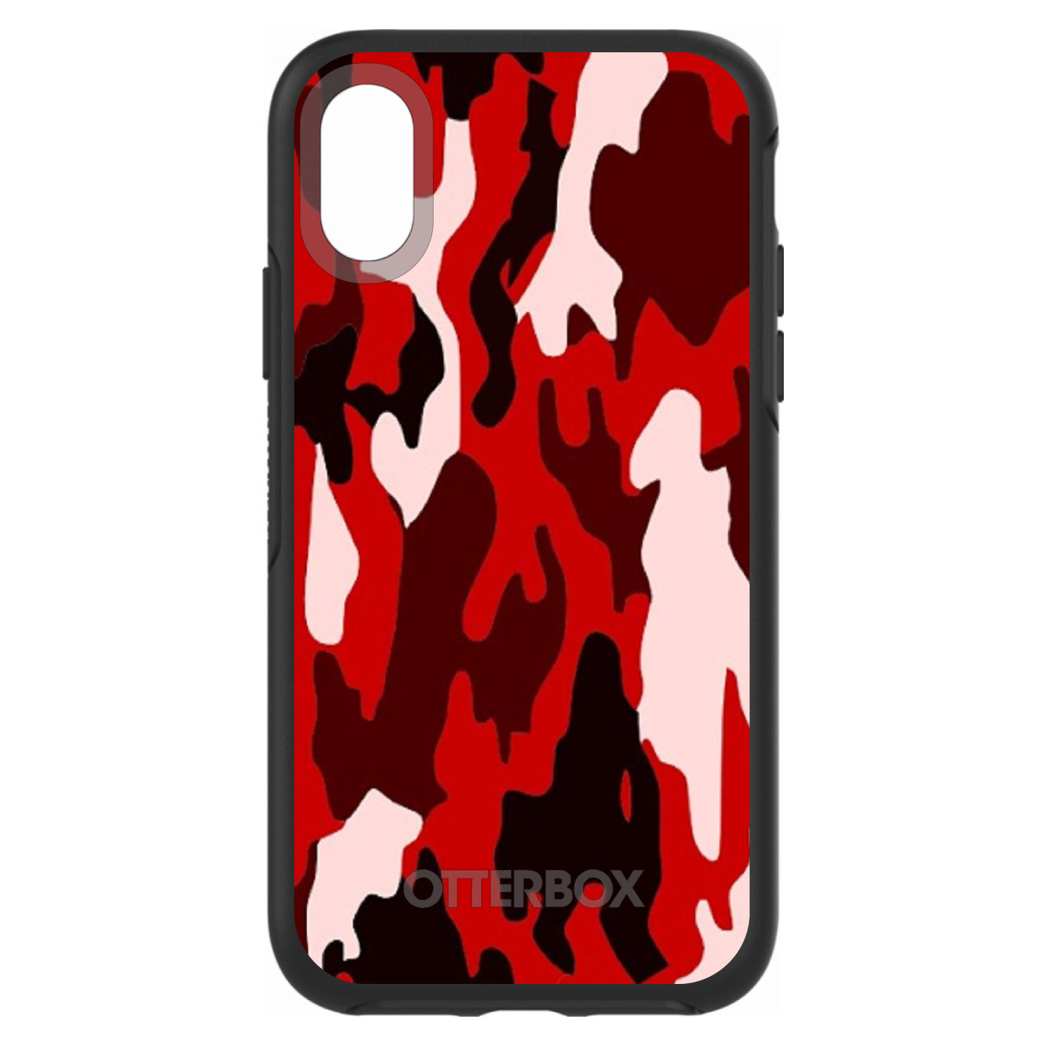 Simetría OtterBox para Apple iPhone (Elige Modelo) - Rojo Negro Camuflaje - Imagen 4 de 20