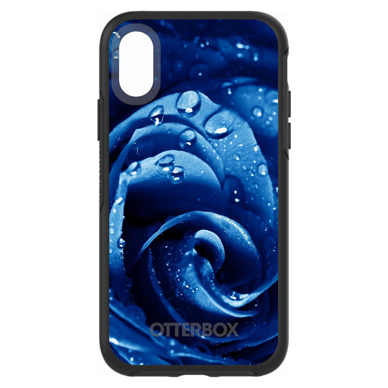 OtterBox Symmetry for Apple iPhone (Pick Model) - Blue Dew Covered Rose - Picture 4 of 20